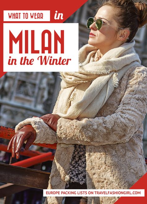 Milan is one of the fashion capitals of the world and a beautiful city to add to your tour of Italy. Here are our tips for what to wear in Milan this season! http://www.travelfashiongirl.com/what-to-wear-in-milan/ via @travlfashngirl #packing #list #travel What To Wear In Milan, Milan In Winter, Winter Vacation Packing List, Milan Outfits, Italy In May, March Outfits, Tour Of Italy, Europe Packing, Europe Packing List