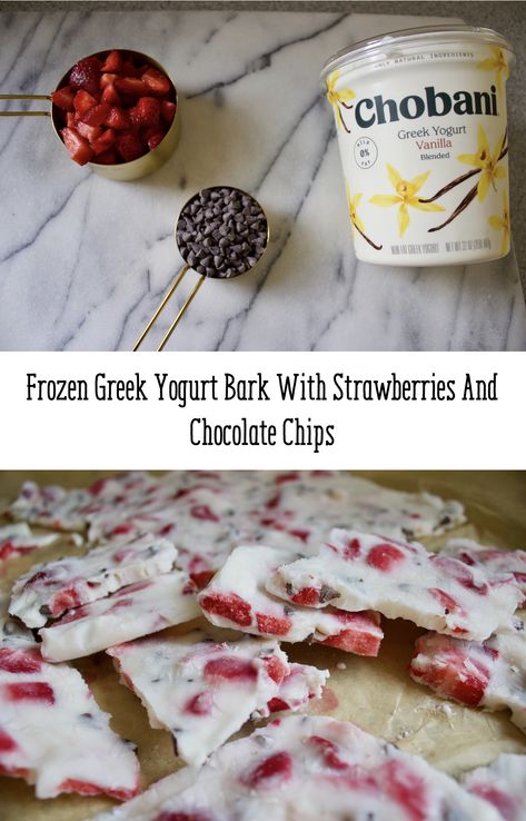 Greek Yogurt Bark Healthy Snacks, Greek Yogurt Bark Frozen, Frozen Strawberry Chips, Protein Yogurt Bark, Frozen Yogurt Bark Sugar Free, Yoghurt Bark Healthy Snacks, Frozen Greek Yogurt Bark, Strawberry Chocolate Greek Yogurt Bark, Frozen Yogurt Bark With Berries