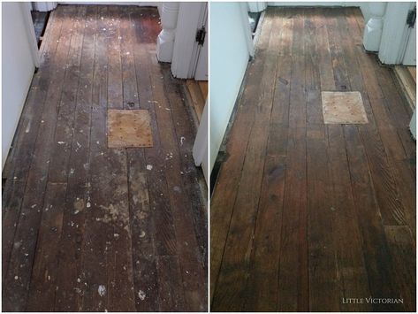 Wood Floor Restoration, Painted Hardwood Floors, Diy Hardwood Floors, Wood Floor Repair, Refinish Wood Floors, Old Wood Floors, Floor Restoration, Sanding Wood, Stripping Paint