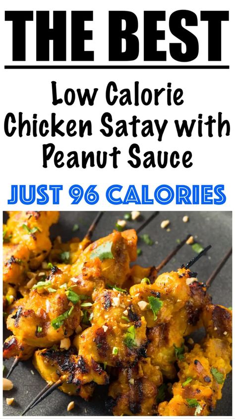 Low Calorie Thai Peanut Sauce, Low Calorie Sauces For Chicken, Low Calorie Peanut Sauce, Low Calorie Asian Recipes, Chicken Satay Marinade, Low Cal Chicken Recipes, Tai Food, Anabolic Diet, Low Calorie Sauces