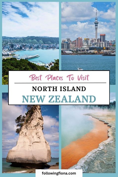 Wondering which places on New Zealand’s North Island are worth visiting? 

This guide offers ideas that will elevate your New Zealand travel itinerary. Perfect for your upcoming adventure or a dream trip. 

Pin it now and start your New Zealand itinerary planning! New Zealand Itinerary, North Island New Zealand, New Zealand Adventure, New Zealand Travel Guide, Bay Of Islands, New Zealand North, Itinerary Planning, Rotorua, Dream Trip