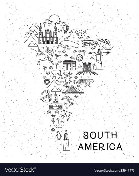 Latin America Map, Columbia South America, Amor Tattoo, Canada Tattoo, Maps Aesthetic, Map Sketch, Map Logo, Inca Tattoo, South America Map