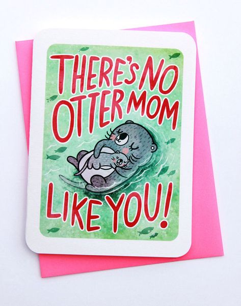 Mothers Day Puns, Mothers Day Drawings, Puns Funny, Diy Mom, Funny Baby Gifts, Secret Notes, Card For Mom, Quirky Illustration, Diy Baby Gifts