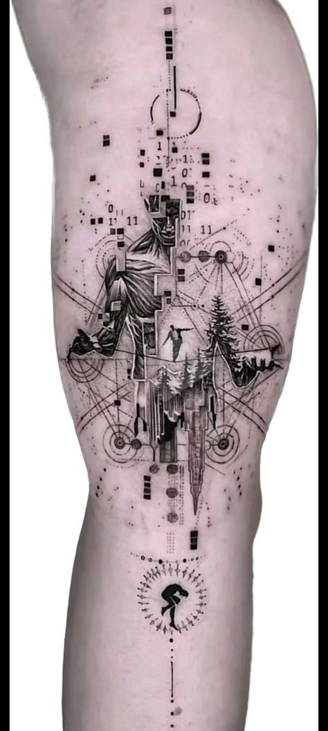 Meditating Tattoo, Tattoo Biceps, Aura Tattoos, Meditation Tattoo, Protection Sigils, Alchemy Tattoo, Geometric Sleeve Tattoo, Upper Arm Tattoos, Geometric Tattoo Design