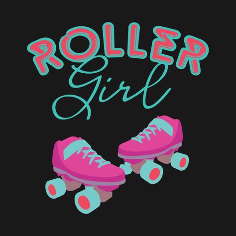 Skater Posters, Pearl Party, Roller Girl, Bright Colored, Roller Derby, Roller Skates, Roller Skating, Tank Top Hoodie, Style Design