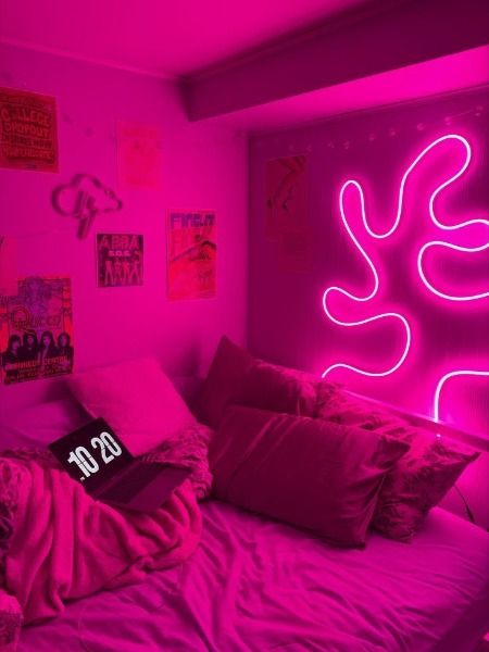 Protect your living room, bedroom, playroom or kid's stuff as your own style space with gorgeous custom neon signs. Add a stunning addition to your birthday party, wedding ceremony, valentine's day, bridal party, graduation party, baby shower party. Our large neon signs to complete that boring empty space in an office or store. We invite you to gift your loved ones a special neon sign that illuminates their names and makes them shine. It is also a perfect gift for Birthdays, Weddings, Valentine Led Lights Dorm Room Aesthetic, Dorm Room Ideas Neon Sign, Neon Light Dorm Room, Neon College Dorm, Dorm Room With Led Lights, Neon Rope Light Ideas Bedroom, Single Dorm Room Ideas Pink, Led Dorm Room Ideas, Dorm Led Lights