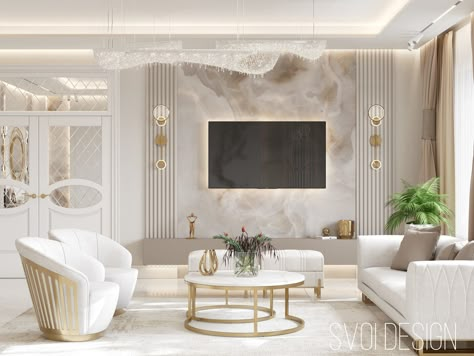 Tv Fal, Drawing Room Decor, تصميم داخلي فاخر, Latest Living Room Designs, Gold Living Room, Beige Living Rooms, Bright Living Room, Living Room Design Decor, Home Design Living Room