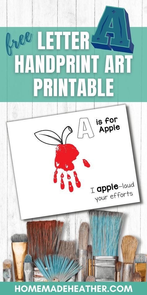 Letter A Handprint, Nature Bingo, Preschool Artwork, Hand Print Animals, Fourth Of July Crafts For Kids, Footprint Craft, Abc Art, Toddler Art Projects, Z Craft