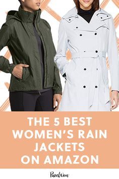 The 5 Best Womens Rain Jackets on Amazon #purewow #shopping #shoppable #fall #fashion #wardrobe #coat #style  The 5 Best Womens Rain Jackets on Amazon #purewow #shopping #shoppable #fall #fashion Rain Jacket Outfit, Amazon Fall Fashion, Best Rain Jacket, Short Rain Boots, Waterproof Rain Jacket, Rain Rain, Hooded Rain Jacket, Rain Jacket Women, Wind Jacket