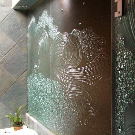 Glass | Bath | Shower | Shower Doors | Cast Glass Images Slumped Glass, Shower Enclosures, Glass Backsplash, Glass Products, Cast Glass, Glass Bathroom, Glass Shower Doors, Decorative Glass, Windows Doors