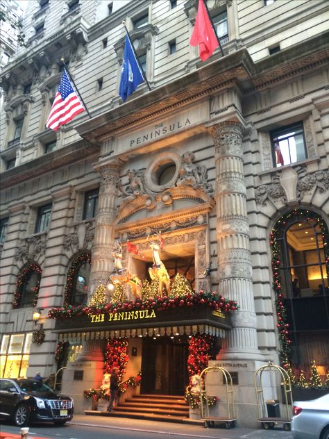 The Peninsula New York, York Christmas, Peninsula Hotel, Nyc Hotels, Travel Wishlist, Plaza Hotel, Palace Hotel, New Year Decor, Holy Ghost