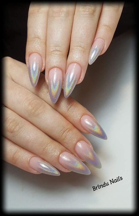 Designs For Nails, Scandinavian Wedding, Trendy Shades, Nails Ombre, Cosmetic Grade Glitter, Ombre Nail, Unicorn Nails, Clear Nail Polish, Blue Nail Designs