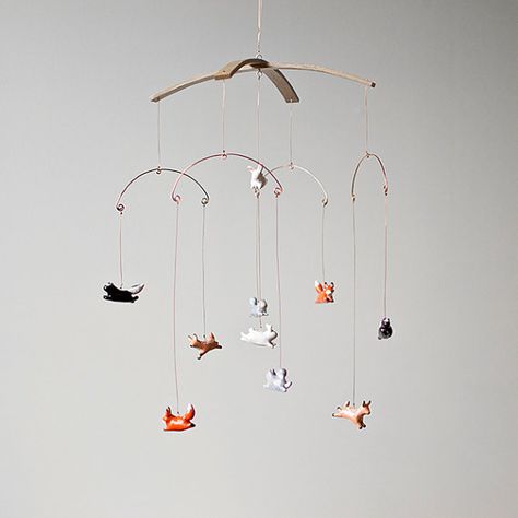 Animal Mobile, Picnic Summer, Company Picnic, Hanging Mobile, Woodland Nursery, Woodland Creatures, Gifts For Everyone, Electronic Toys, Summer Picnic