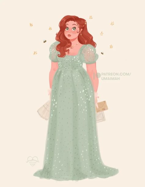 The Bridgertons Fanart, Queen Charlotte Drawing, Colin And Penelope Fanart, Bridgerton Art Aesthetic, Bridgerton Book Characters, Penelope Featherington Fanart, Brigerton Fan Art, Queen Charlotte Bridgerton Fanart, Bridgerton Drawing Ideas