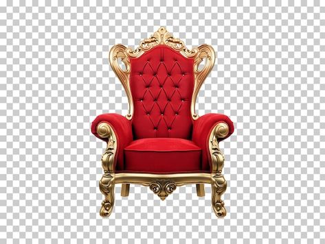 PSD red and gold throne chair isolated o... | Premium Psd #Freepik #psd #chair #armchair #throne #armchairs Gold Throne Chair, Backgrounds For Editing, Gold Throne, King Throne Chair, Chair Png, King Throne, Golden Chair, Gacha Background, Youtube Background