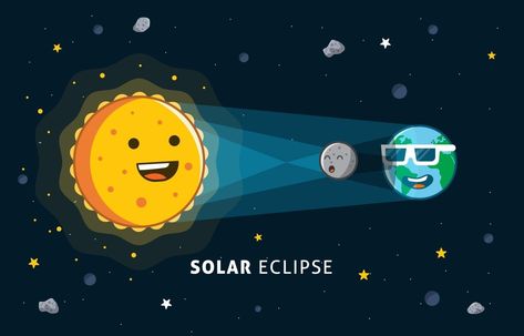 Solar Eclipse Wallpaper, Eclipse Wallpaper, Doodle Kawaii, Eclipse Solar, Cute Graphics, Racun Shopee, Ceiling Tile, Solar Eclipse, Holiday Fun