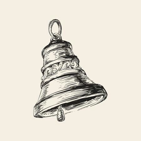 How To Draw A Bell, Bell Tattoo Ideas, Bells Tattoo, Bells Drawing, Bell Sketch, Bell Drawing, Bell Illustration, Bell Tattoo, Brother And Sister Tattoo Ideas