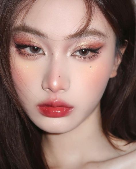 No Make Up Make Up Look, Concert Makeup, Asian Makeup Looks, Douyin Makeup, Korean Eye Makeup, Ulzzang Makeup, Ethereal Makeup, Red Makeup, Makeup Eyes