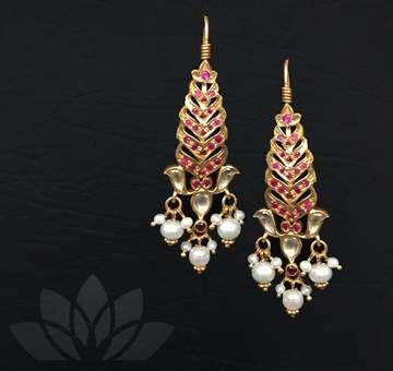 Silver Earrings – Tamara Kemp Earrings, Temple Jewellery Earrings, Antique Gold Earrings, Pearl Jewelry Design, Antique Jewellery Designs, Gold Jewelry Simple Necklace, Silver Jewellery Indian, Antique Bridal Jewelry, Indian Jewellery Design Earrings