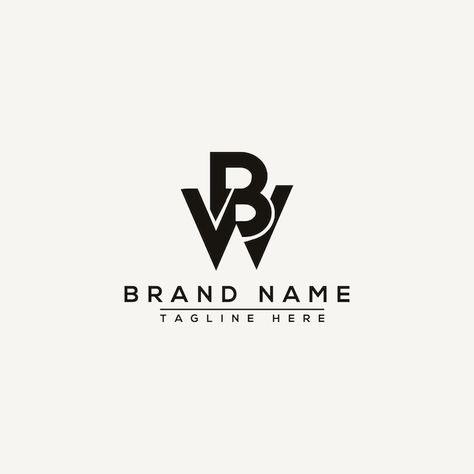 Bw Logo Design, Bw Monogram, Bw Design, Wb Logo, Trade Logo, Identity Card Design, N Logo Design, Graphic Branding, Royal Logo