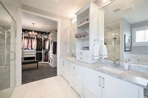 Master Bath With Open Closet, Walk In Closet Washroom, Restroom And Closet Combo, Walk Through Closer To Bathroom, Walk In Closet Design Master Suite Bathroom, Bathroom And Walk In Closet Combo Layout, Bathroom Walk In Closet Combo, Walk In Closet Bathroom Combo, Bathroom And Closet Combo Master