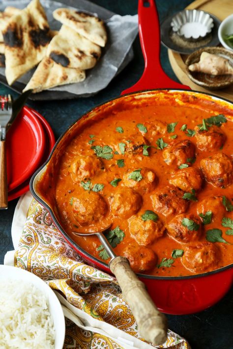 Tikka Masala Sauce, Chicken Meatball, Masala Sauce, Chicken Tikka Masala, Chicken Meatballs, Chicken Tikka, Ground Chicken, Tikka Masala, Garam Masala