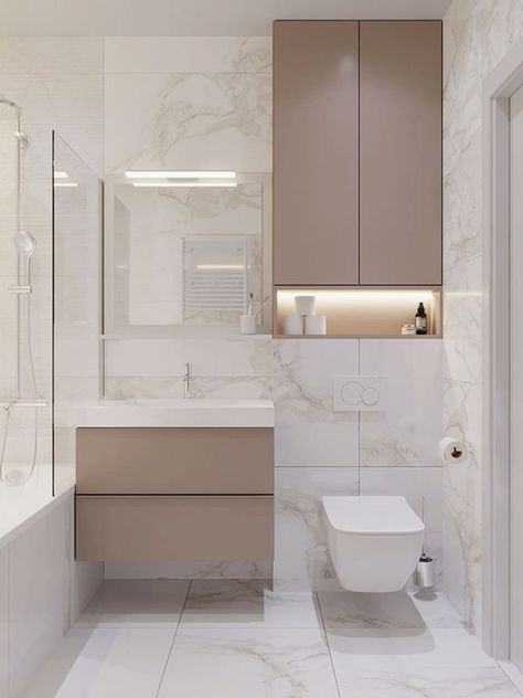 Toilet Room Decor, Modern Small Bathrooms, Luxury Master Bathrooms, Bathroom Inspiration Modern, Bathroom Decor Luxury, Bathroom Redesign, Bathroom Design Decor, 아파트 인테리어, Toilet Design