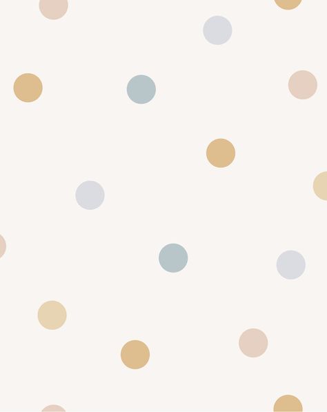 Fun Dots 'Sorbet' Wallpaper - Olive et Oriel Modern Kids Room Design, Modern Wall Paint, Modern Kids Room, How To Hang Wallpaper, Polka Dots Fashion, Dots Wallpaper, Latest Wallpapers, Kids Room Wallpaper, Diy Wallpaper