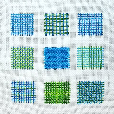 Learn Needle Weaving with Mary Corbet Weave Embroidery Stitches, Weaving Embroidery Design, Embroidery Space Filler, Embroidery Weave Stitch, Needle Weaving Embroidery, Woven Embroidery Stitches, Weaving Illustration, Visible Mending Stitches, Embroidery Weaving