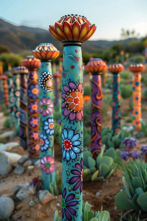 33 Creative DIY Yard Art Ideas You’ll Love To Craft 60 Diy Yard Art Ideas, Yard Art Ideas, Diy Yard Art, Yard Art Crafts, Plank Art, Hippie Garden, Creative Garden Decor, Garden Fence Art, Garden Totem