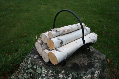 Amazon.com - White Birch Log Set for Fireplace - Gas Logs Birch Wood Fireplace Insert, Mantel With Twinkling Birch Trees, Driftwood For Inside Fireplace, Faux Log Fireplace Cover, Basket By The Fireplace, Trackhoe Bucket Fireplace, Baskets For Wood Fireplaces, Birch Branch Basket, Indoor Log Baskets