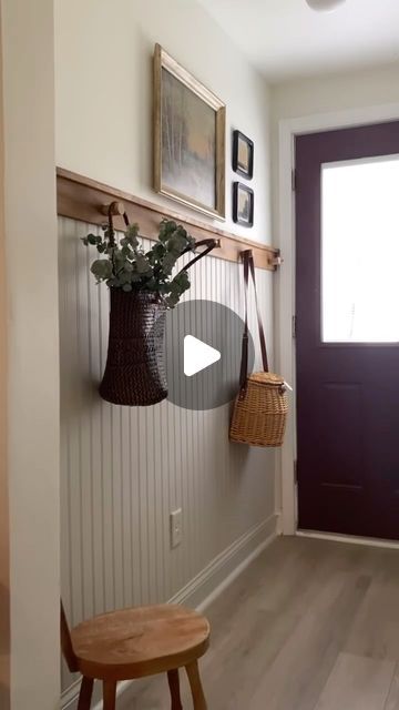 Small Entrance Ideas Entryway, Behind Entry Door Ideas, Behind Door Entryway, Front Entrance Ideas Interior Entryway, Small Front Entry, Small Front Entryway Ideas, Porch Ideas Entrance, Front Entrance Ideas, Small Entrance Hall Ideas