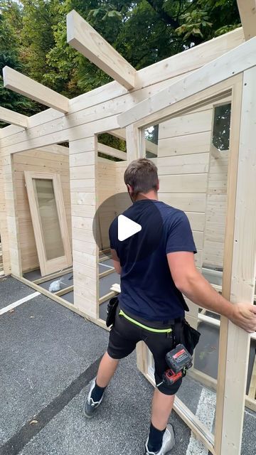 Jordan Turner on Instagram: "Installing windows, doors and floor on this 4x3 Log cabin build for @northernlogcabinsltd we recently completed in Leeds #logcabin #logcabinbuild #gardenroom #tinyhome #cabinbuild" Log Cabin Construction, Cabin Construction, Cabin Build, Doors And Floors, Farm Ideas, Windows Doors, Window Installation, Garden Room, Log Cabin