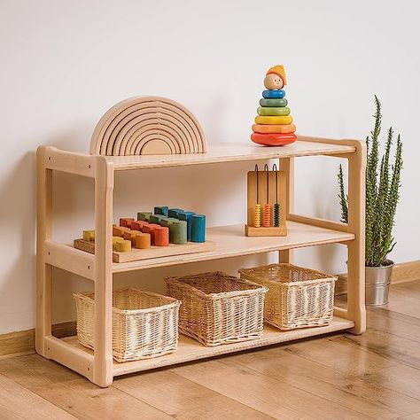 Amazon.com: WOODJOY ® Children's Bookcase Montessori Mini Toy Shelf, Montessori Shelf Storage Organizer, Nursery Montessori Shelves, Horizontal Wooden Montessori Toys Shelf, Wooden Organizer Storage Cabinet : Home & Kitchen Essential Baby Registry Items, Montessori Toy Shelf, Plywood Bookcase, Childrens Shelves, Montessori Bookshelf, Montessori Shelf, Childrens Bookcase, Ikea Kura, Baby Registry Items