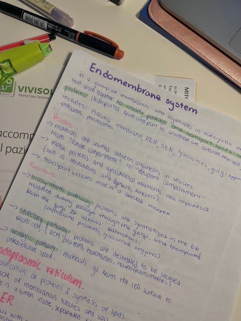 #study #med #biology Endomembrane System, Cell Parts, Study Inspiration, The Cell, Biology, Quick Saves