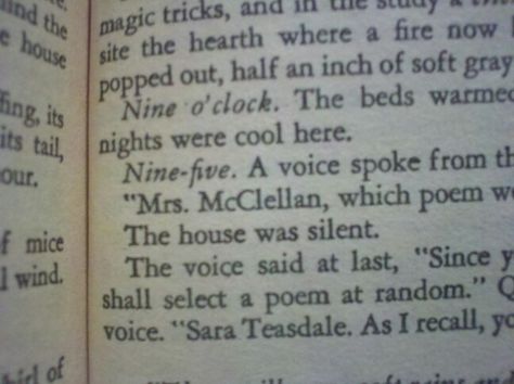 Headcannon: Mrs. McClellan in "There will come soft rains" is Clarisse from "Fareheight 451." She lived. Clarisse Mcclellan, There Will Come Soft Rains, Fahrenheit 451, Magic Tricks, The Voice, Collage, Quick Saves