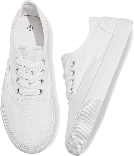 Amazon.com | Womens Canvas Shoes Low Cut Canvas Sneakers Walking Running Shoes(White,us8.5) | Fashion Sneakers Womens Canvas Shoes, Sneakers Walking, Cheap Womens Shoes, Best Trail Running Shoes, Best Walking Shoes, Canvas Shoes Women, Cut Canvas, Famous Women, Trail Running Shoes