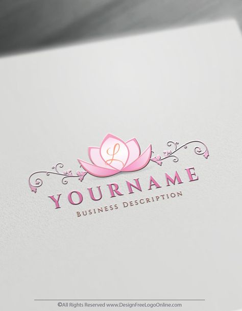 Create Free Eco & Nature Logo with Our Logo Online Maker Vintage Logo Maker, Free Logo Creator, Logo Maker App, Best Logo Maker, Lotus Logo, Nature Logo Design, Free Logo Design, Nature Logo, Floral Logo Design