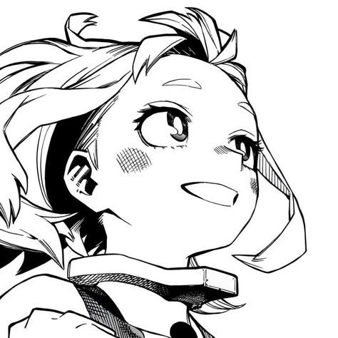 Ochako Manga, Toga And Ochako, Uraraka Manga, Bnha Manga Panels, Horikoshi Sketches, Mha Sketches, Horikoshi Art, Mha Official Art, Mha Pfps