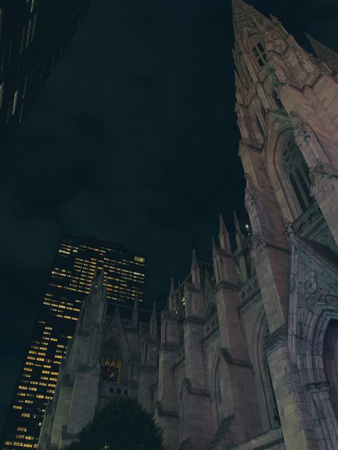 Gothic church, architecture, gothic aesthetic, moody, new york aesthetic, nyc at night, dark aesthetic, dark academia Modern Gothic Aesthetic, Urban Gothic Aesthetic, Futuristic Dark Academia, Gothic City Aesthetic, Dark New York Aesthetic, Nyc Aesthetic Dark, Goth City Aesthetic, Gothic Town Aesthetic, Gothic City