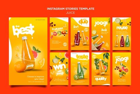 Business And Advertising, Instagram Campaigns, Organic Juice, Free Psd Files, Instagram Template Design, Graphic Design Lessons, Psd Template Free, Business Advertising Design, Social Media Banner