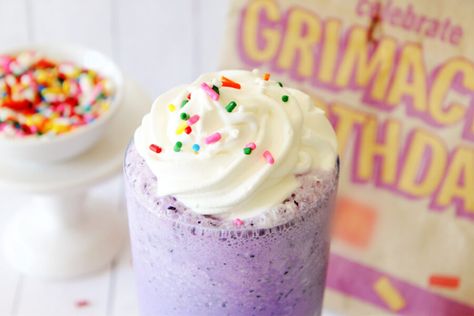 Diy Grimace Milkshake, Grimace Birthday Shake Recipe, Grimace Shake Recipe, Grimace Milkshake, Mcdonald’s Grimace Shake Recipe, Mcdonalds Grimace Milkshake, Grimace Mcdonalds Shake, Mcdonalds Copycat Recipes, Mixed Berry Jam