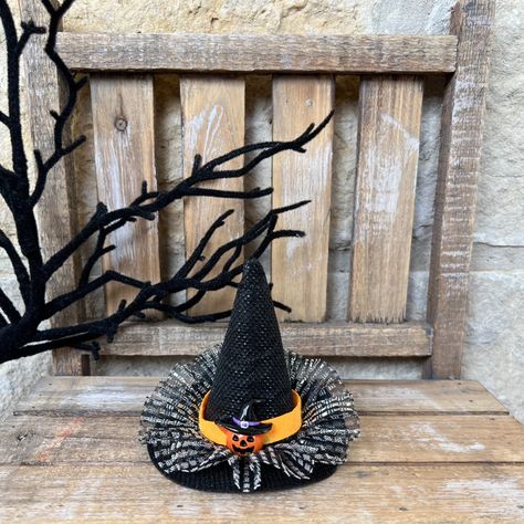 Brand New 4" H Witch Hat For Halloween Mugs For Decor! Super Cute Witch Hat For Any Of Your Rae Dunn Halloween Mugs For Decor, Tiered Tray Display! Witch Hat Fits Any Rae Dunn Mug Measures Approx 4in H Halloween Decor Or Buy 2 For $20. I Also Have Witch Hats For Rae Dunn Canisters! If I Don't Lve It, I Won't Stock It! Thanks For Buzz-Ing By, Don't Forget To Check Out My Other Listings For Additional Rae Dunn Items And Much Much Moreeeee. Follow Me, New Items Added Daily! Message Me With Your Cus Cute Witch Hat, Halloween Tiered Tray Decor, Rae Dunn Canisters, Witches Hats, Rae Dunn Halloween, Halloween Mantel, Daily Message, Halloween Mugs, Ghost Light