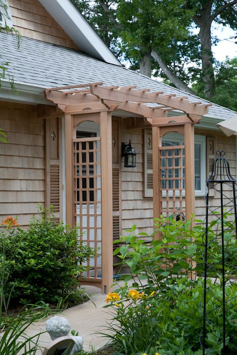 Entry Arbor, Wisteria Pergola, Cedar Pergola, Cheap Pergola, Cheap Patio, Pergola Garden, Pergola Attached To House, Hartford Ct, Backyard Pergola