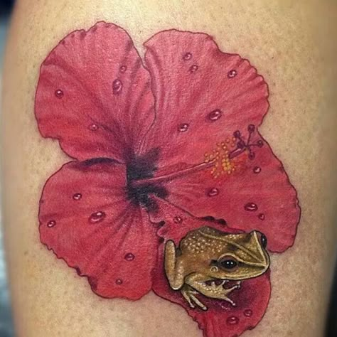 Color Conspiracy Tattoo, Puerto Rico Flower Of Puerto Rico Tattoo, Puerto Rican Frog Tattoo, Flamboyan Tattoo Puerto Rico, Coqui Frog Tattoo Puerto Rico, Coqui Tattoo Puerto Rico, Puerto Rico Flower Tattoo, Puerto Rico Tattoo Ideas For Women, Japan Inspired Tattoo, Puerto Rico Tattoo Ideas