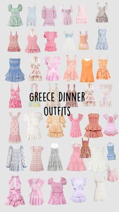 Check out stellazreallifediary's Shuffles dresses 4 the summer!! #outfitinspo #dresses #makemefamousonshuffles #loveart Unique Preppy Hoco Dress, Greece Dress Style, Fancy Preppy Outfits, Preppy Vacation Outfits, Preppy Prom Dresses, Dresses For Vacation, Dresses Preppy, Sorority Dresses, Greece Outfit