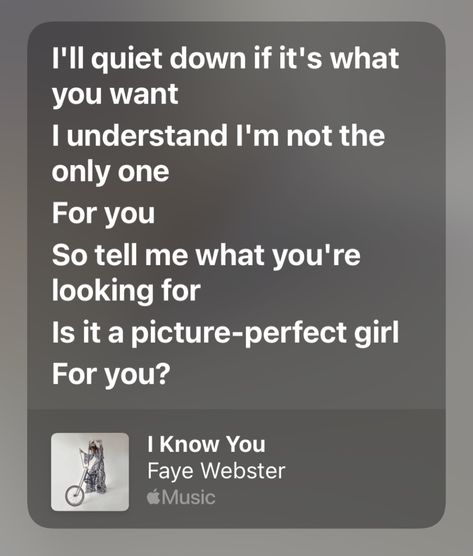 I Know You Faye Webster Lyrics, Faye Webster Quotes, I Know You Faye Webster, Faye Webster Lyrics, I Know You Lyrics, Comfort Songs, Real Lyrics, Faye Webster, How To Disappear