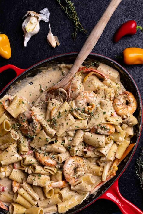 Rasta Pasta Seafood, Rasta Pasta Jamaican, Jamaican Shrimp, Jamaican Appetizers, Daiquiri Bar, Rasta Pasta Recipe, Pepper Shrimp Recipe, Dinner Ideas For Family, Rasta Pasta