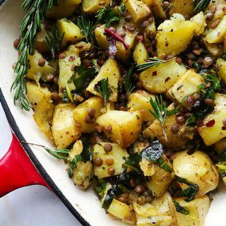 Lentil Bacon Salad, Lentil Potato Salad, Potatoes And Lentils, Brown Lentil Salad Recipes, Potato And Lentil Recipes, Lentil And Potato Recipes, Warm Lentil Salad Recipes, Lentils And Potatoes Recipe, Warm Potato Salad Recipe