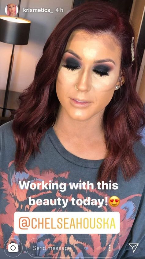 Chelsea Deboer Makeup, Chelsea Houska Makeup, Red Brown Hair Color, Chelsea Houska Hair, Chelsea Houska, Teen Boy Haircuts, Brown Hair Shades, Red Hair Don't Care, Red Brown Hair